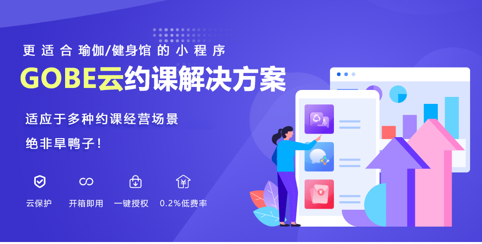 瑜伽/健身馆约课小程序,团课/私教预约,会员管理,会籍卡,教练管理,排课管理...-第1张